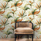 Orange/Green Summerhouse Sienna Wallpaper