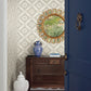 Beige/Brown Garden Trellis Hazel Wallpaper