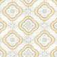 Yellow Garden Trellis Ochre Wallpaper