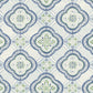 Blue Garden Trellis Cobalt Wallpaper