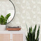 Metallic Vinca Glint Wallpaper
