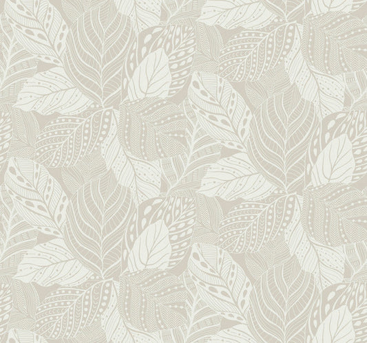 Metallic Vinca Glint Wallpaper