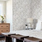 Beige/Grey Willow Grove Sand Wallpaper