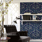 Blue Jasmine Indigo Wallpaper