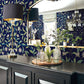 Blue Jasmine Indigo Wallpaper