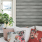 Grey Pandora Leaf Charcoal Wallpaper