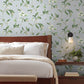 Blue/Green Springtime Sky/Eucalyptus Wallpaper