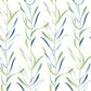 Blue/Green Chloe Vine Peacock Wallpaper