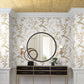 Gold Metal Leaf Squares Wallpaper