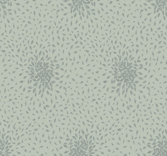 Eucalyptus & Silver Petite Leaves Wallpaper Petite Leaves