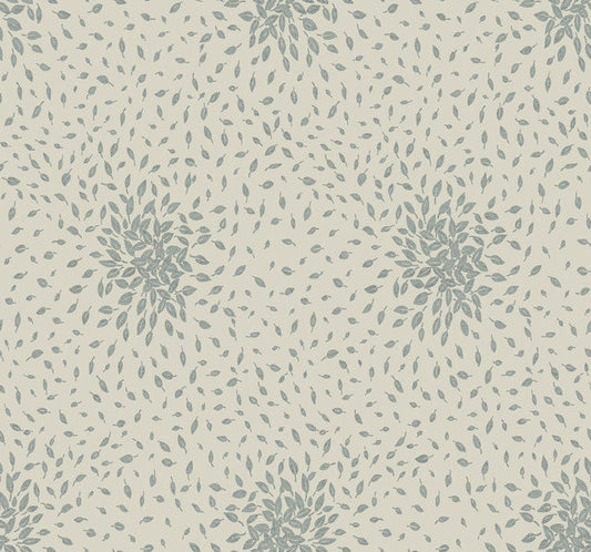 Beige & Silver Petite Leaves Wallpaper Petite Leaves