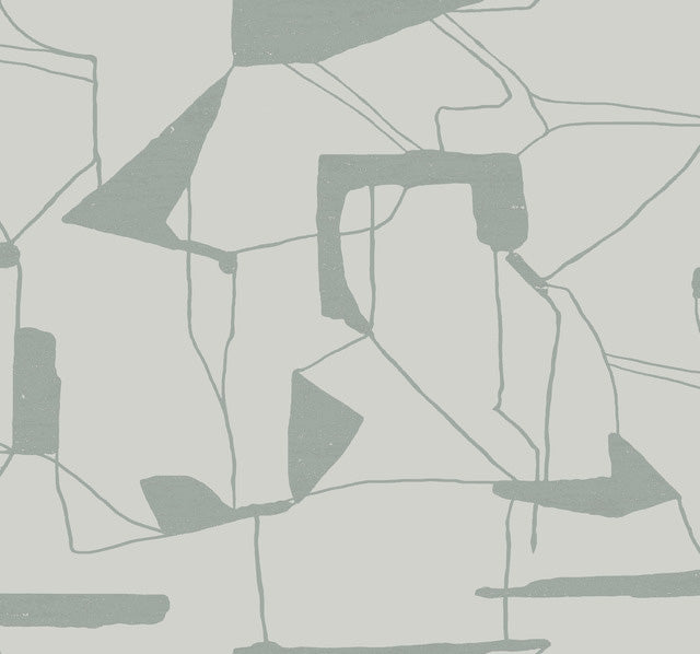 Fog & Silver Abstract Geo Wallpaper Abstract Geo