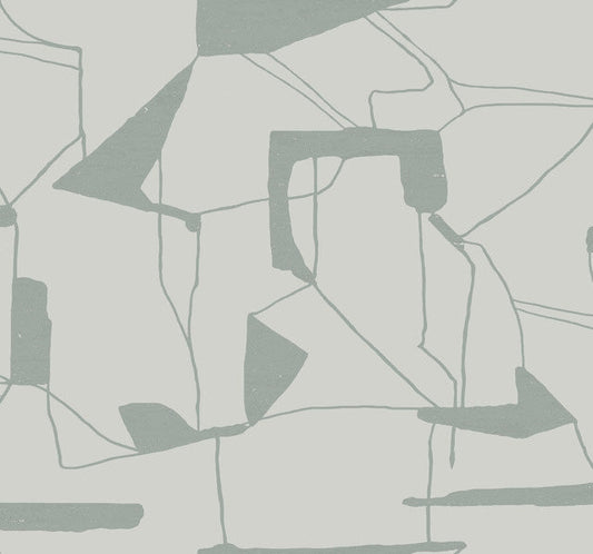 Fog & Silver Abstract Geo Wallpaper Abstract Geo