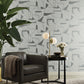Fog & Silver Abstract Geo Wallpaper Abstract Geo