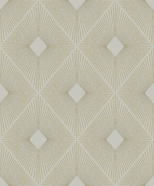 Light Grey & Gold Harlowe Wallpaper Harlowe