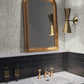 Cream & Silver Metallic Cascade Wallpaper Metallic Cascade