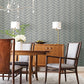Charcoal & Silver Luminous Leaves Wallpaper Luminous Leaves