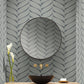 Charcoal & Silver Luminous Leaves Wallpaper Luminous Leaves