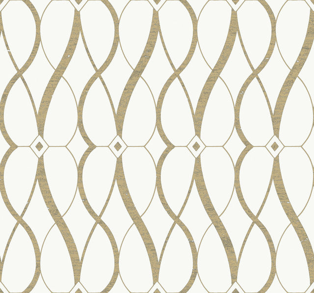 Cream & Gold Graceful Geo Wallpaper Graceful Geo