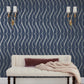 Navy & Silver Graceful Geo Wallpaper Graceful Geo