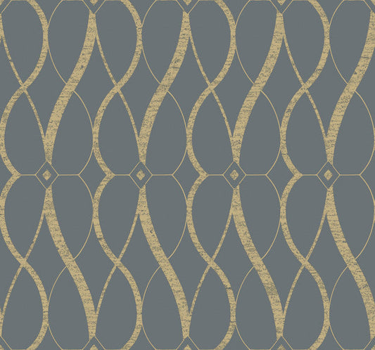 Smoke & Gold Graceful Geo Wallpaper Graceful Geo