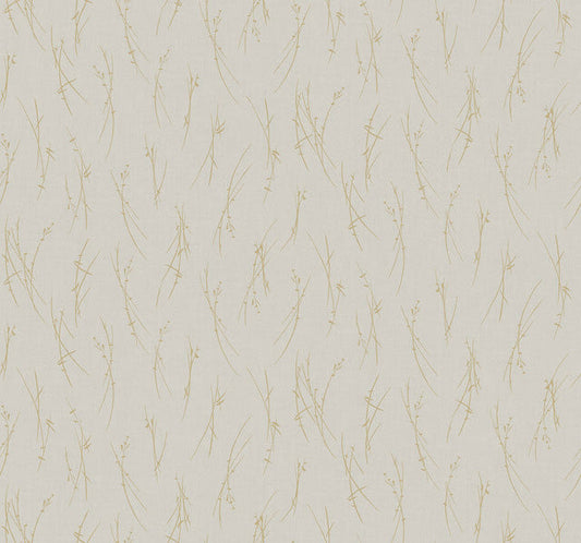 Smokey Blue & Silver Sprigs Wallpaper Sprigs