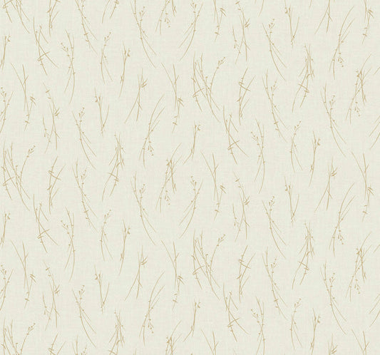 Cream & Gold Sprigs Wallpaper Sprigs