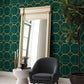 Emerald & Gold Sun Circles Wallpaper Sun Circles