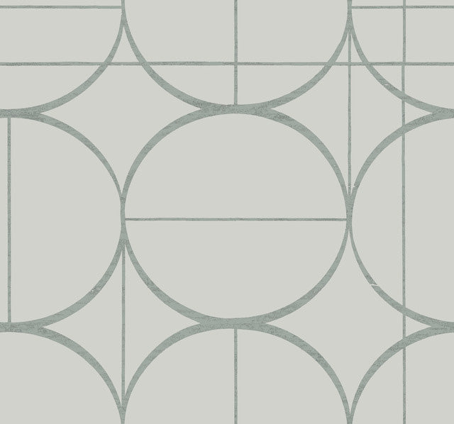 Fog & Silver Sun Circles Wallpaper Sun Circles