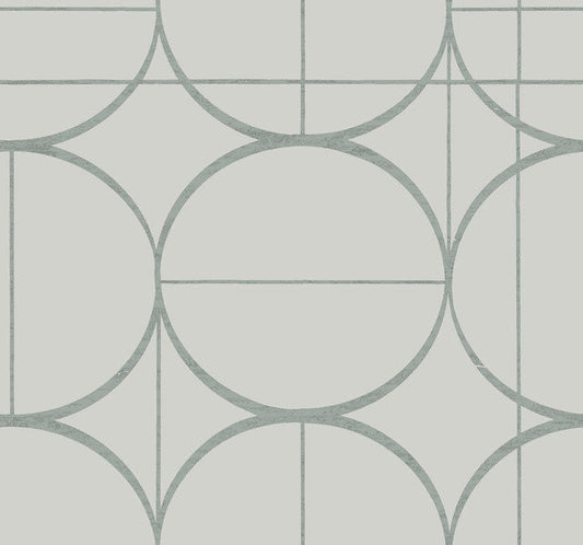 Fog & Silver Sun Circles Wallpaper Sun Circles