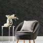 Black & Gold Polished Chevron Wallpaper Polished Chevron