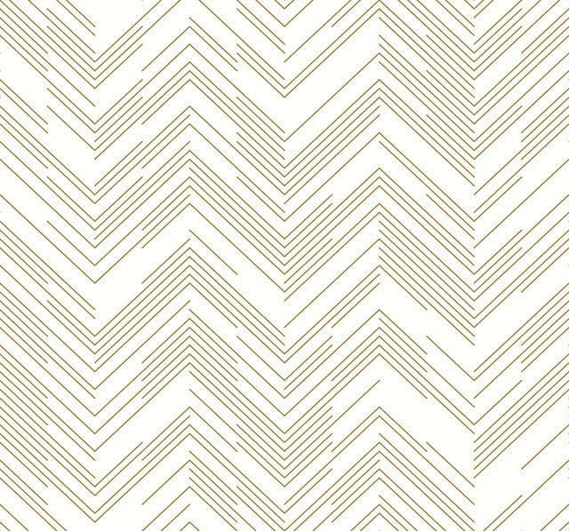 White & Gold Polished Chevron Wallpaper Polished Chevron