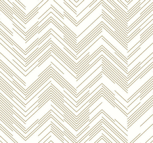 White & Gold Polished Chevron Wallpaper Polished Chevron