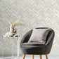 White & Gold Polished Chevron Wallpaper Polished Chevron