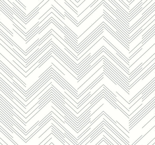White & Silver Polished Chevron Wallpaper Polished Chevron