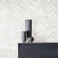 White & Silver Polished Chevron Wallpaper Polished Chevron
