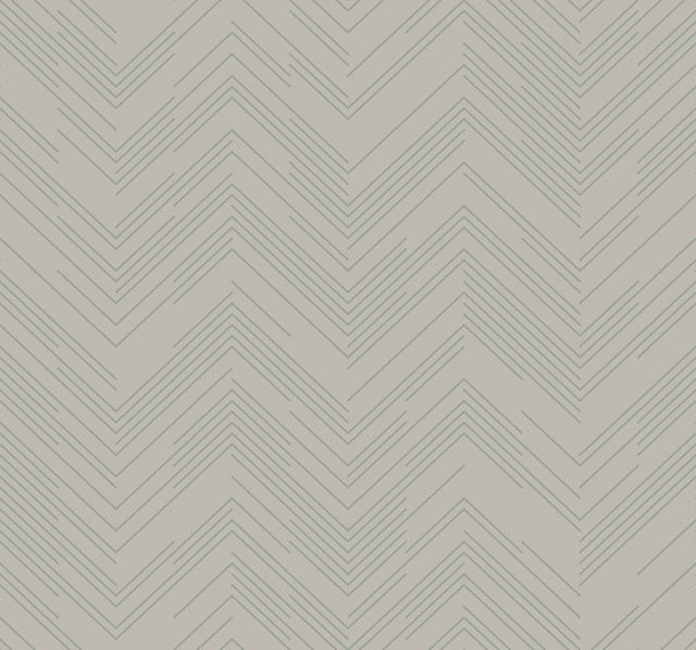 Taupe & Silver Polished Chevron Wallpaper Polished Chevron