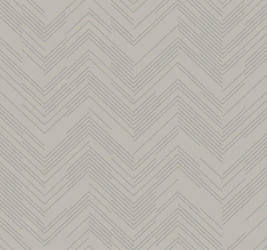 Taupe & Silver Polished Chevron Wallpaper Polished Chevron