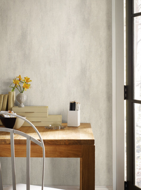 Light Gray Stucco Finish Wallpaper