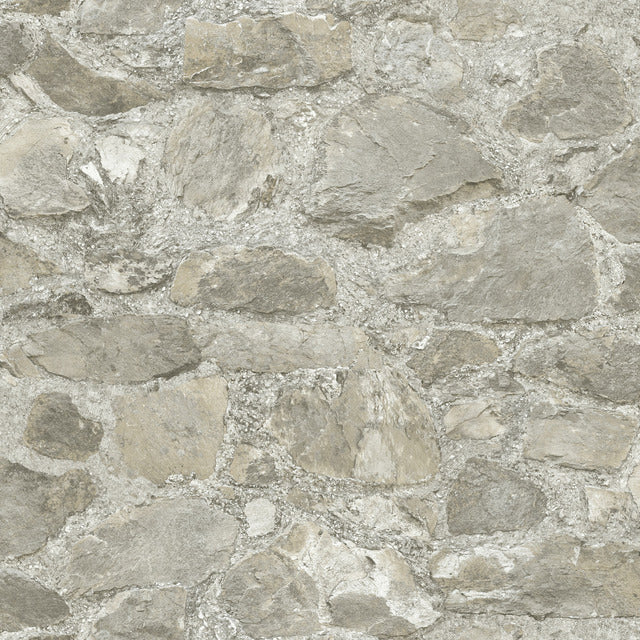 Taupe Field Stone Wallpaper