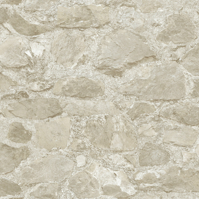 Beige Field Stone Wallpaper