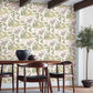 Beige/Green  Eden Retreat Wallpaper