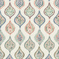Off White/Green/Pink Marketplace Motif Wallpaper