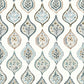 White/Neutral/Beige Marketplace Motif Wallpaper