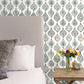 White/Neutral/Beige Marketplace Motif Wallpaper