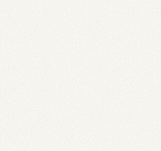 White Effervesce Wallpaper