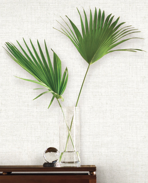 Off White Papyrus Weave Wallpaper