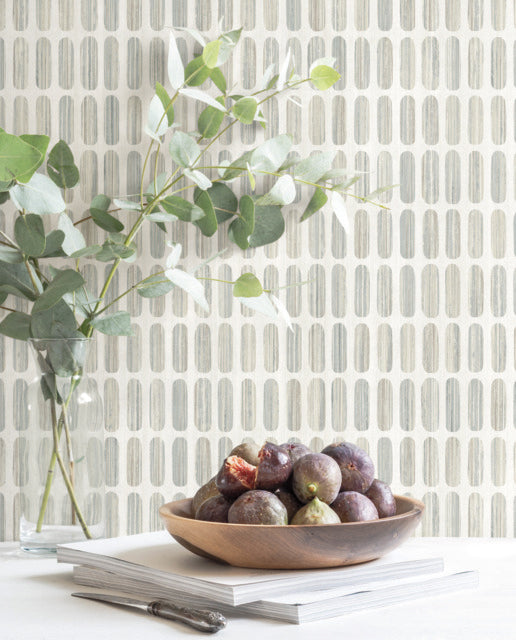 Neutral Petite Pergola Wallpaper