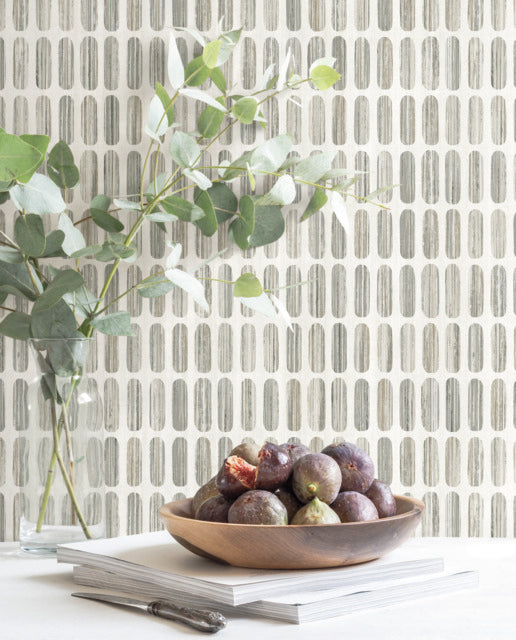Grey/Taupe Petite Pergola Wallpaper