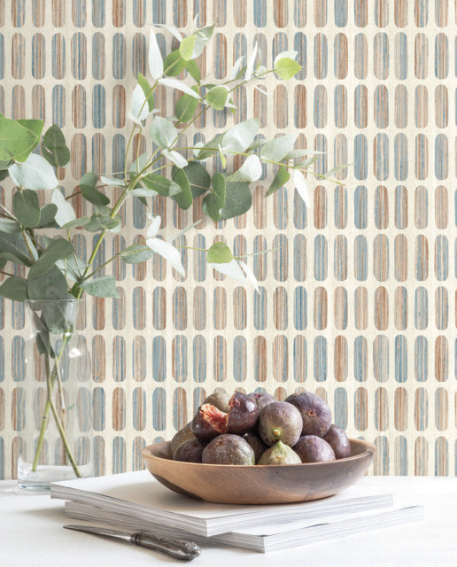 Tan Petite Pergola Wallpaper